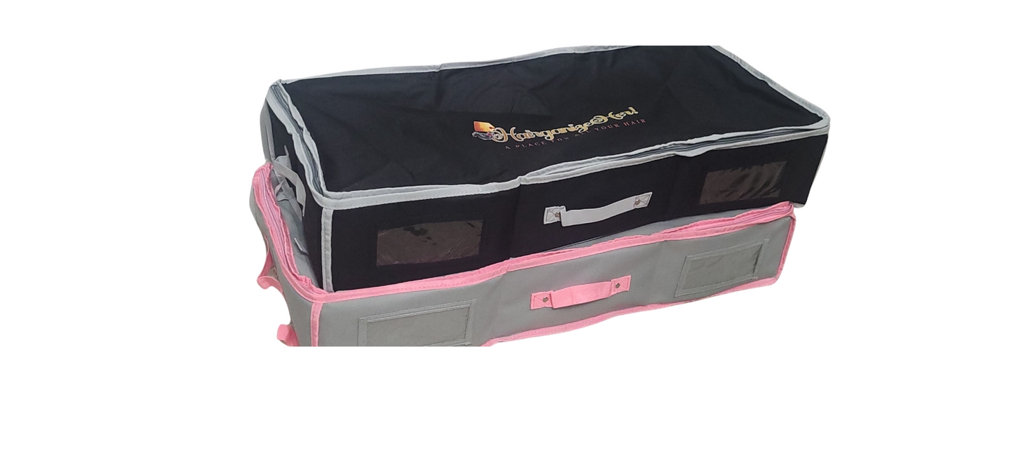 HairganizeHer Caddy (Gray with Pink Trim)