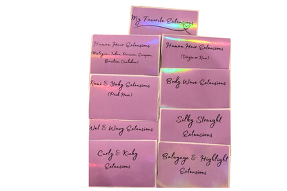 HairganizeHer Sticker Labels - Hair Extensions Stickers